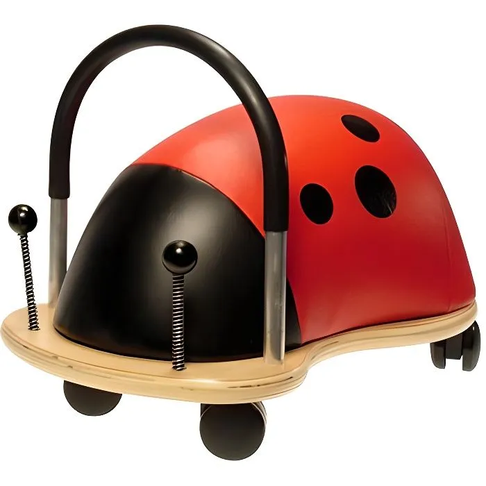 Porteur enfant - Wheely Bug Coccinelle - Rouge - Multicolore - 12 mois et plus - 38x23x22cm