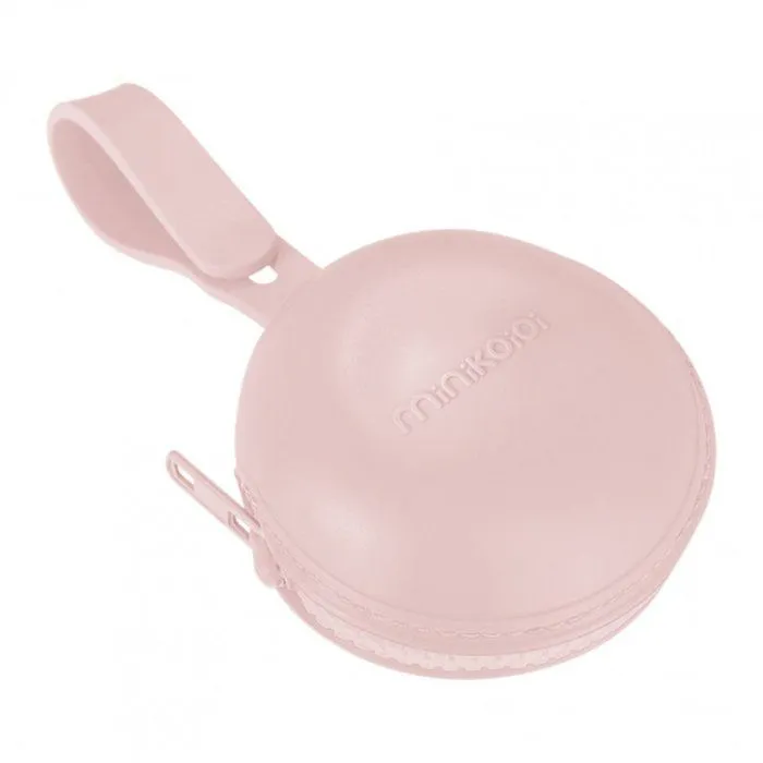 Range sucette zippé en silicone - Minikoi - Rose - Bébé - Mixte - 0 mois - Naissance-0