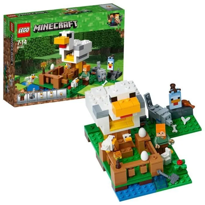 Jeu de construction LEGO® Minecraft™ 21140 Le poulailler - 198 pièces - Garçon et fille - A partir de 5 ans-2