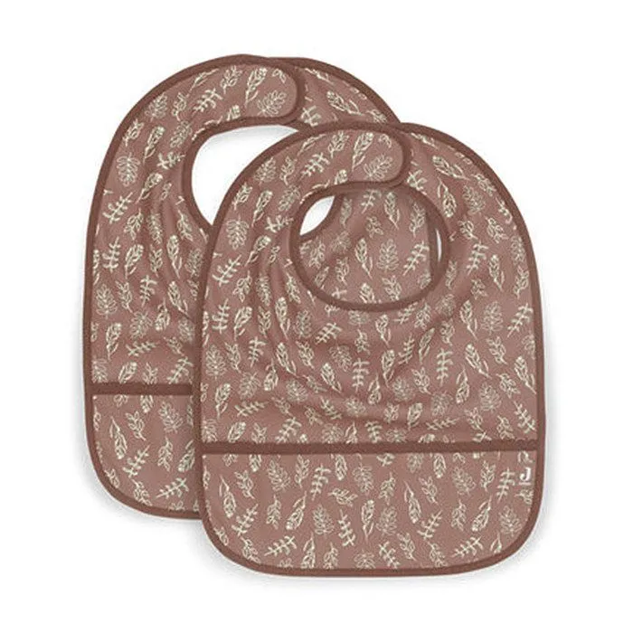Bavoir Imperméable Meadow Châtaigne Marron (2pcs) Jollein-0