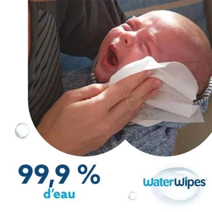 Lingettes pour bébé - WaterWipes - Pack économique 4x60 - 99,9% d'eau - Hypoallergénique - Naturelles-3
