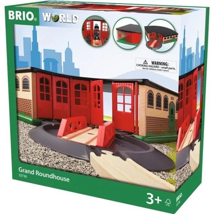 Brio World Grande Gare de Triage - Accessoire pour circuit de train en bois - Ravensburger - Mixte dès 3 ans - 33736-0