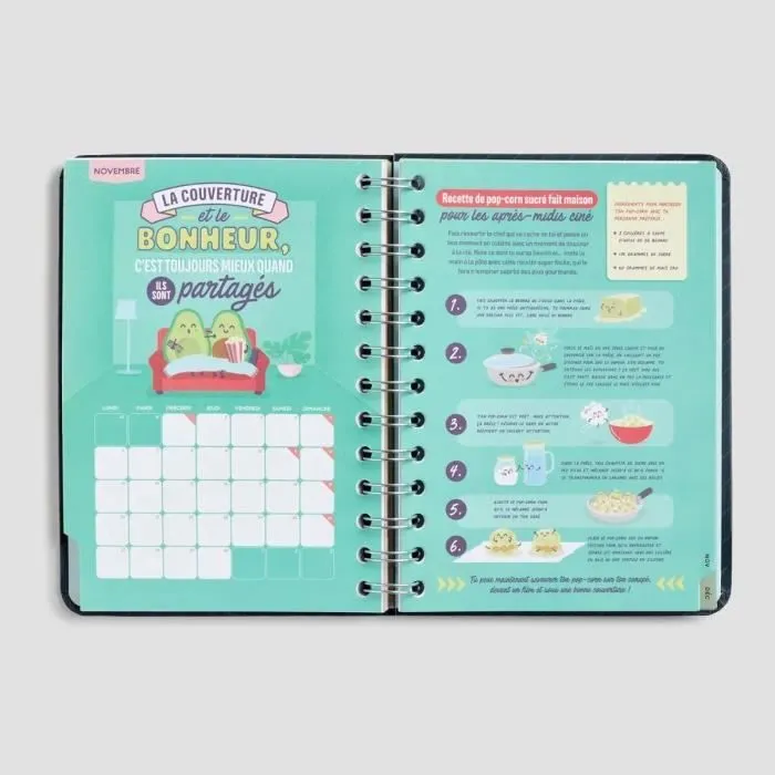 Agenda - Mr. Wonderful - 2023 - Bleu marine - 17,5x12,5 cm - 160 pages avec spirales-1