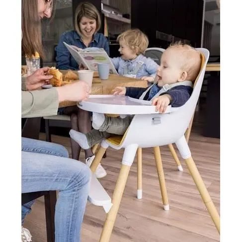 BEBECONFORT AVISTA Chaise haute évolutive, Dès 6 mois jusqu' à 6 ans (30 kg), se transforme en petite chaise enfant, Warm Grey-5