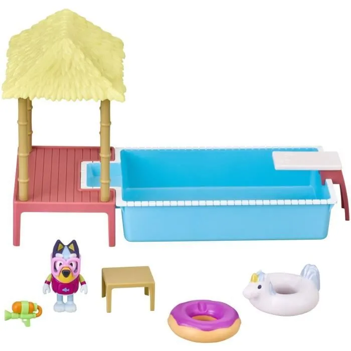 Figurine La Piscine de Bluey - MOOSE TOYS - Playset avec accessoires pour enfants de 3 ans et plus-4