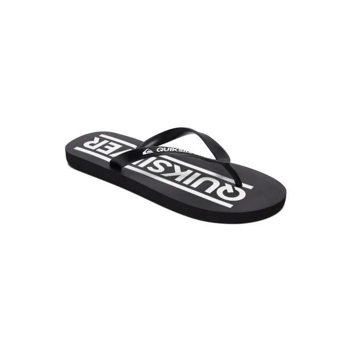 Tongs - Quiksilver - Noir - Enfant - Caoutchouc synthétique - Semelle avec inscription-2