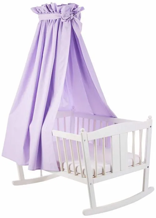 Ciel de lit bebe Robert osswald - 1.2.1.1.2.1.1-K01-06 - Ciel de lit classique pour berceau et lit d'appoint Violet-0