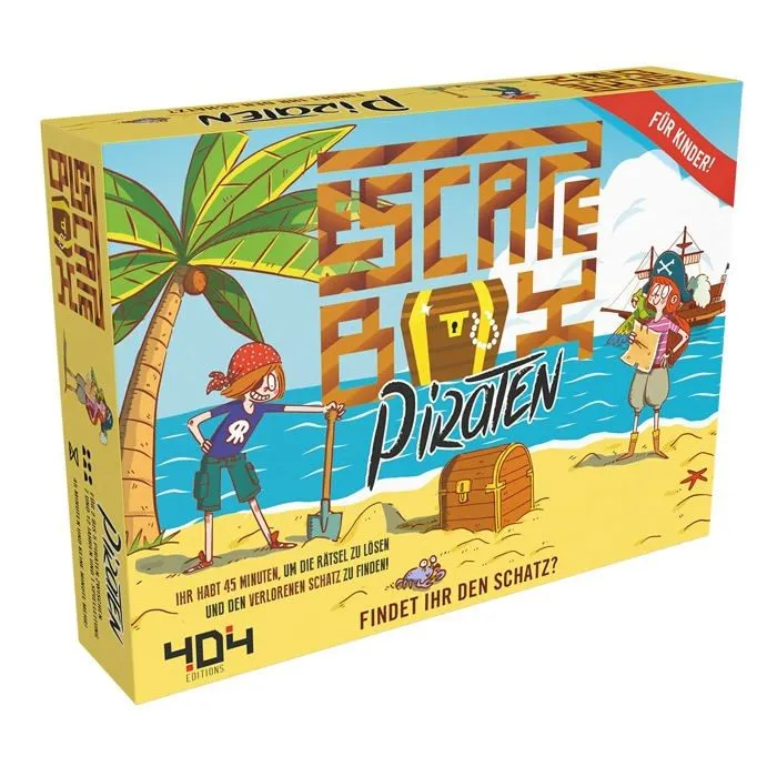 Jeu de societe - jeu de plateau 404 editions - OBOD0001 - Pirates Jeu, , Multicolore, colore, 3. Escape Box-0