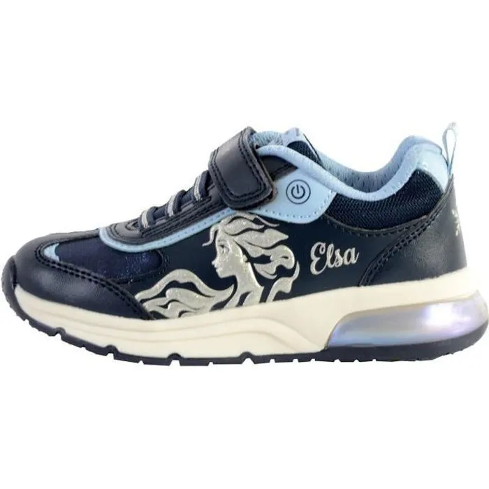 Basket Geox Enfant/Fille - J Spaceclub G. B - Marine/ciel 2 - Synthétique - Lacets - GEOX - Bleu-0