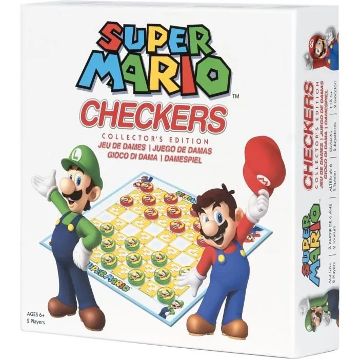 Super Mario Checkers - Jeu de société - GOLIATH - Dès 6 ans-0