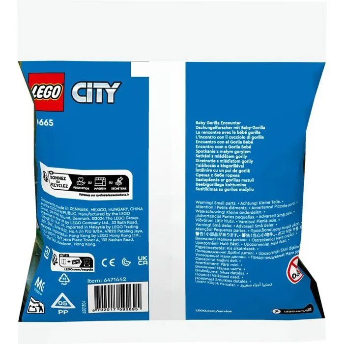 La rencontre avec le bébé gorille (Polybag) - LEGO City - 30665-3