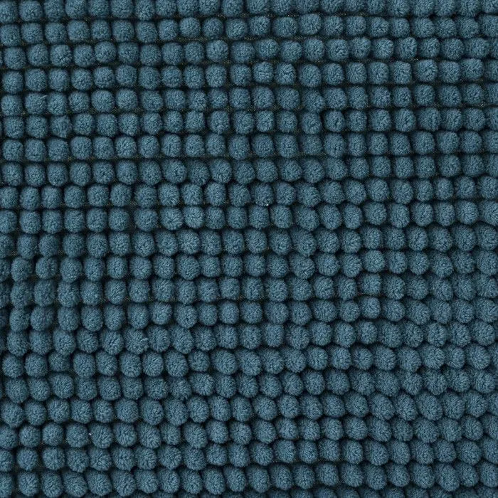 Tapis de bain "Chenille" 50 x 80 cm Atmosphéra - Pétrole-2