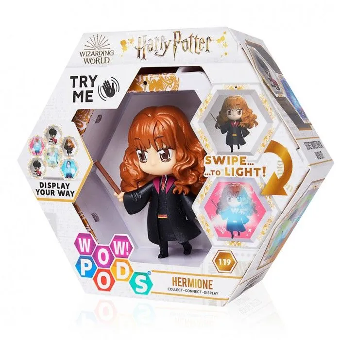Figurine WOW! Pods Harry Potter : Hermione avec sa baguette [119]-1