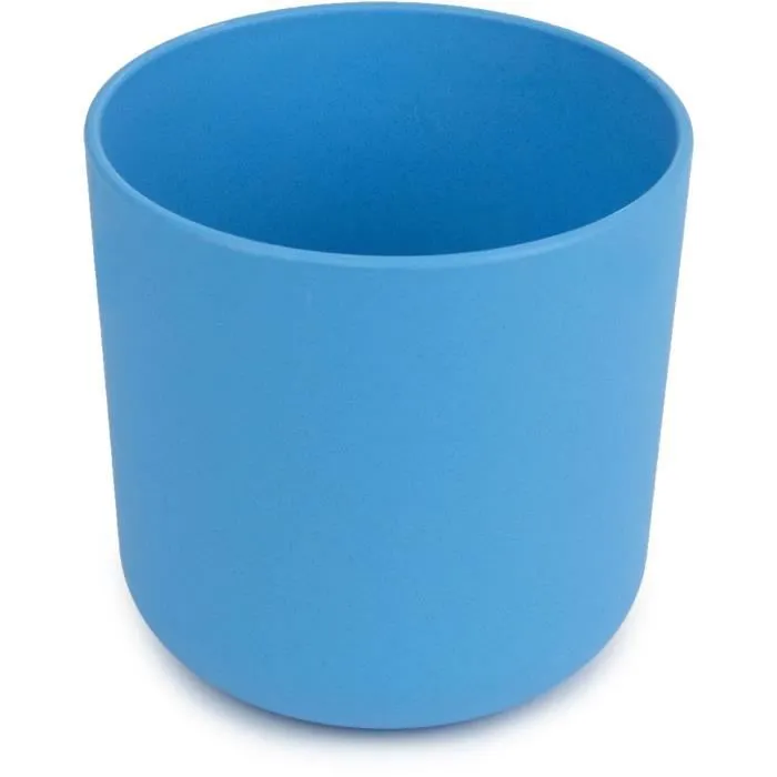 MILL'O BÉBÉ - GOBELET 100% BIOSOURCÉE ET BIODÉGRADABLE - SANS BPA - MICRO-ONDABLE - BLEU d 8 x h 7,8 cm-0