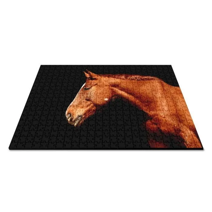 Puzzle Classique 500 pièces - FABULOUS - Cheval Pur-Sang Couleur Baie Marron - Adulte - Intérieur-2