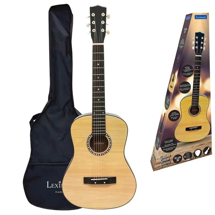 Guitare Acoustique en bois - 91 cm avec housse de transport-0