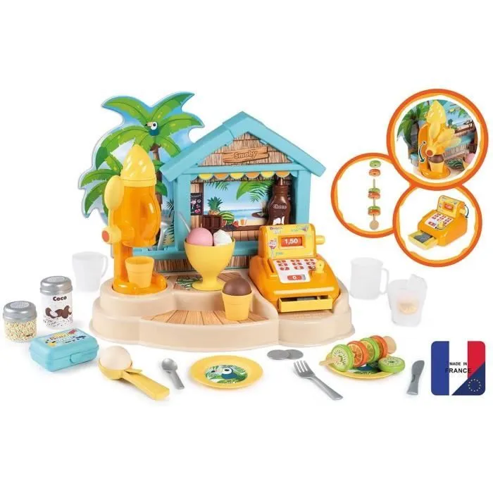Smoby Beach Bar - caisse enregistreuse Bar d'été-1