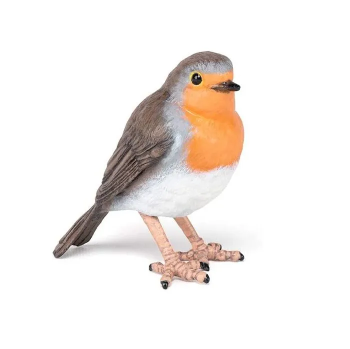Figurine - PAPO - Oiseau Rouge-gorge - Peinte à la main - Intérieur-2