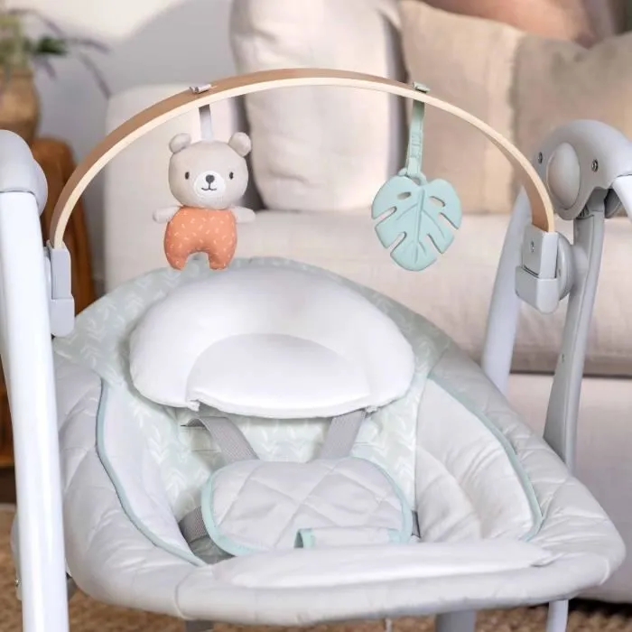 INGENUITY Transat bébé balancelle électrique pliable -Cosy Spot- arche jouets amovible, réglages balancement, minuterie, inclinaison-3