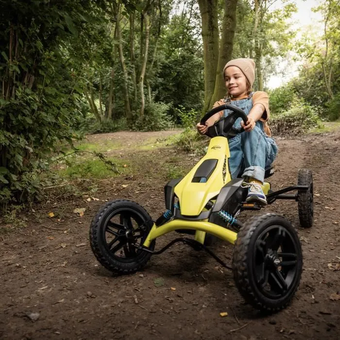 Kart à pédales BERG Rally DRT Jaune - Pour Enfant - 3 vitesses - Pneus à chambre à air-3