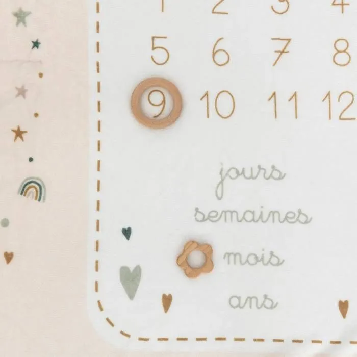 Couverture étape bébé Eloic beige 120x80cm - Atmosphera createur d'interieur - Beige-3