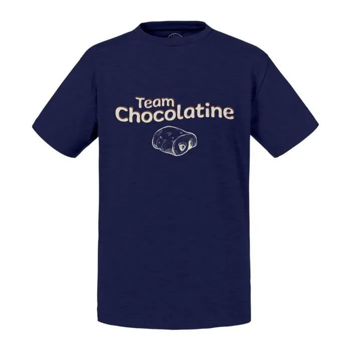 T-shirt Enfant Bleu Team Chocolatine Humour Blague Toulouse Sud-0