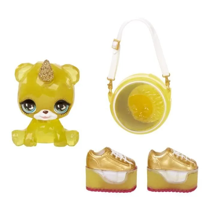 Rainbow High Poupée Mannequin avec Kit de Slime et Animal de Compagnie - Sunny (Jaune) - Poupée Pailletée 28 cm avec Kit de Slime-5