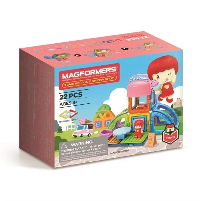 MAGFORMERS TOWN ICE CREAM SHOP SET 3102-0