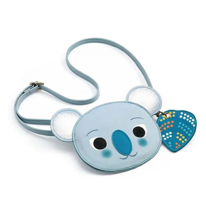 Sac bandoulière animaux - Djeco - Koala - Bleu - Enfant - Mixte-0