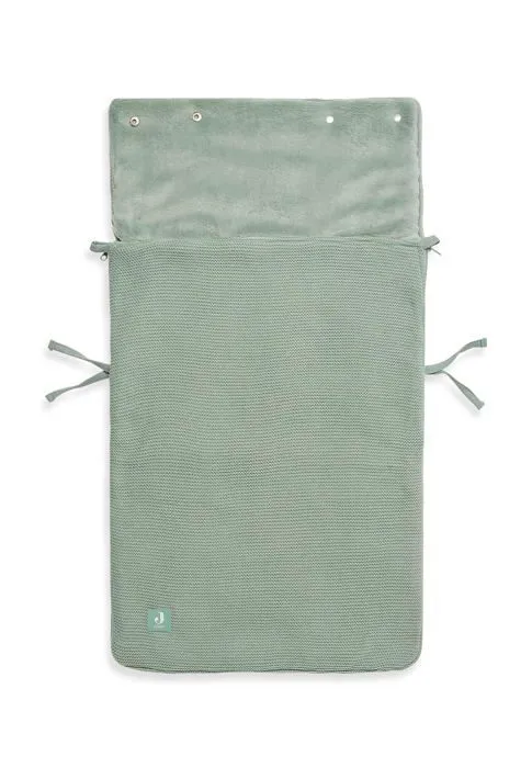 Chanceliere Jollein - 025-811-65371 - Chanceliere tricotee pour siege bebe stonegreen 82 x 42 cm-3