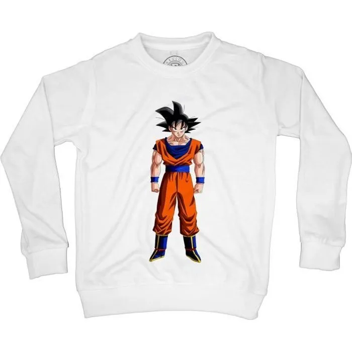 Sweat-Shirt Enfant - FABULOUS - Dragon Ball Z - Manches longues - Col capuche - Blanc-0