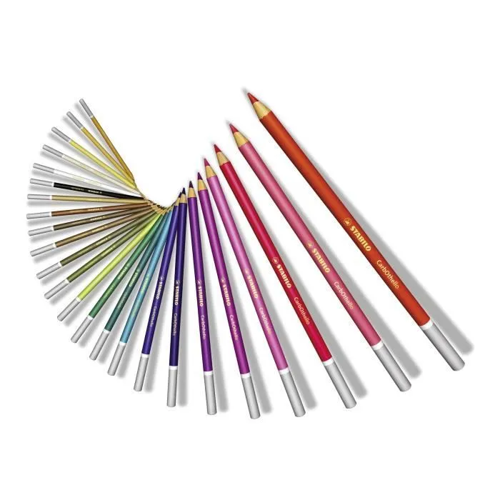 Crayon-craie pastel - STABILO - CarbOthello - Marron - Carton de 12 pièces - Mine 4,4 mm-2