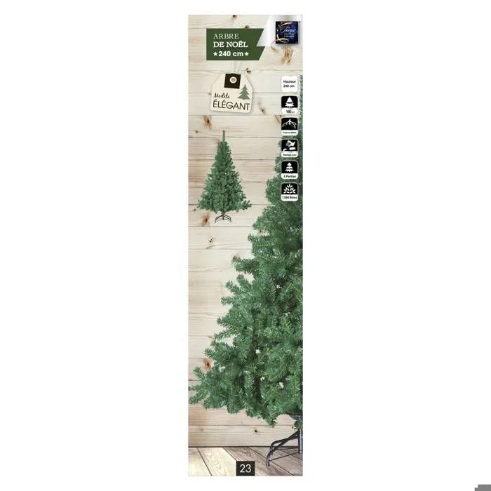 Sapin artificiel Elegant - 240 cm - Vert-1