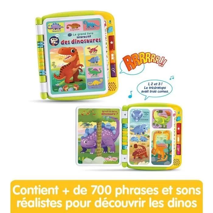 VTECH LE GRAND LIVRE INTERACTIF DES DINOSAURES-1