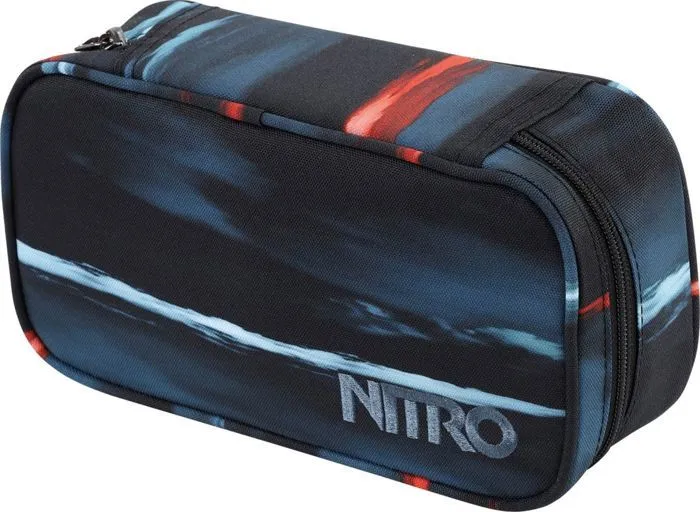 NITRO Trousse à crayons bleu noir pour femme et homme - Daypacker Collection Pencil Case XL Acid Dawn 127417-2