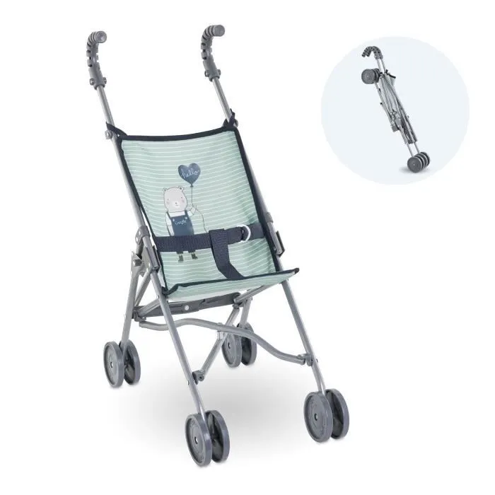 Poussette canne - COROLLE - Sauge - Légère - Pliable - Pour poupons 36/52 cm-1