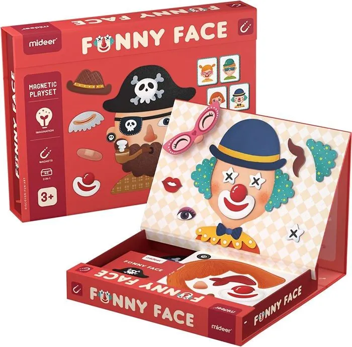 Mideer - Coffret magnétique Funny Face 56 pcs - TROUSSELIER-1