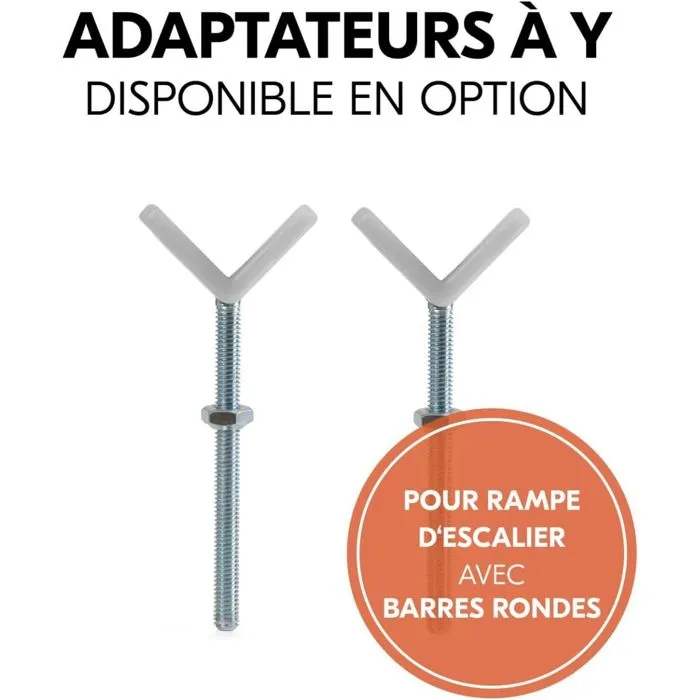 Extension Barrière de Sécurité - Hauck - 21 cm - Gris - Montage Facile-1