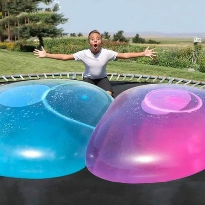 Jouet de plage gonflable - ZGEER - Ballon de bulle d'eau de 51 pouces - Rose - Pour enfants de 3 ans et plus-0