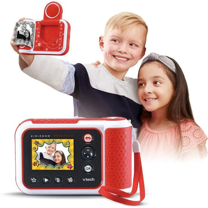 Appareil photo - VTECH - Kidizoom Print Cam - Couleur rose - Piles fournies - À partir de 4 ans-2