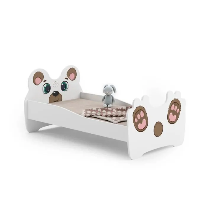 Lit enfant "TEDDY BEAR" 160x80cm + sommier + matelas-0