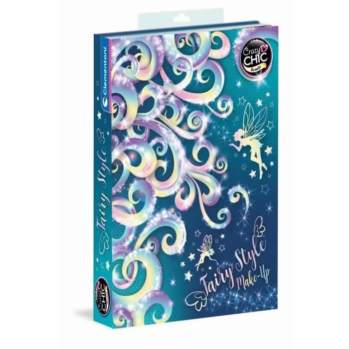 Clementoni - Palette de maquillage Fairy Style - Crazy Chic - Coffret fille avec miroir intégré-1