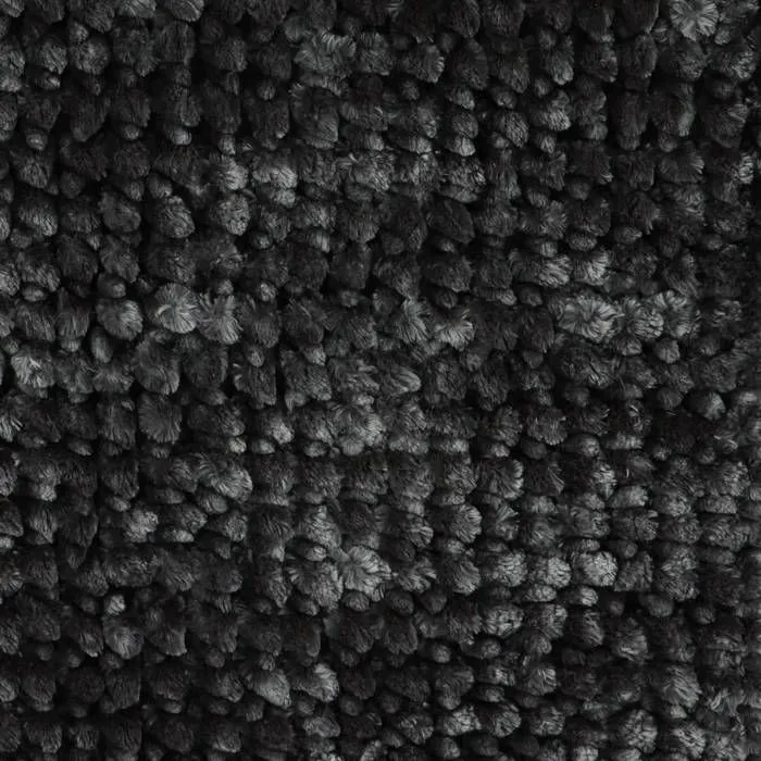 TAPIS MICROFIBRE SATINE CHENILLE 50X80CM - GRIS FONCE - Tendance-2