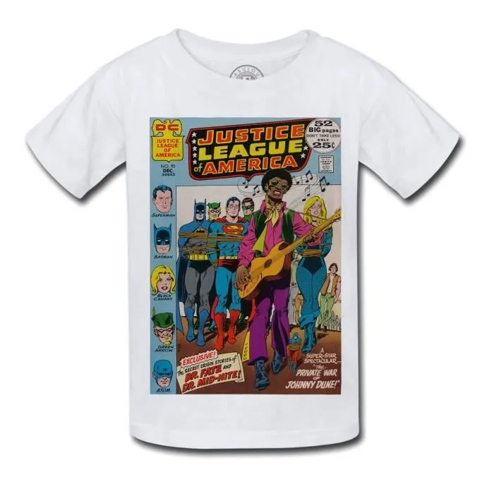 T-shirt Enfant Justice League Superman Batman Bande Dessinee Comics Super Hero-0