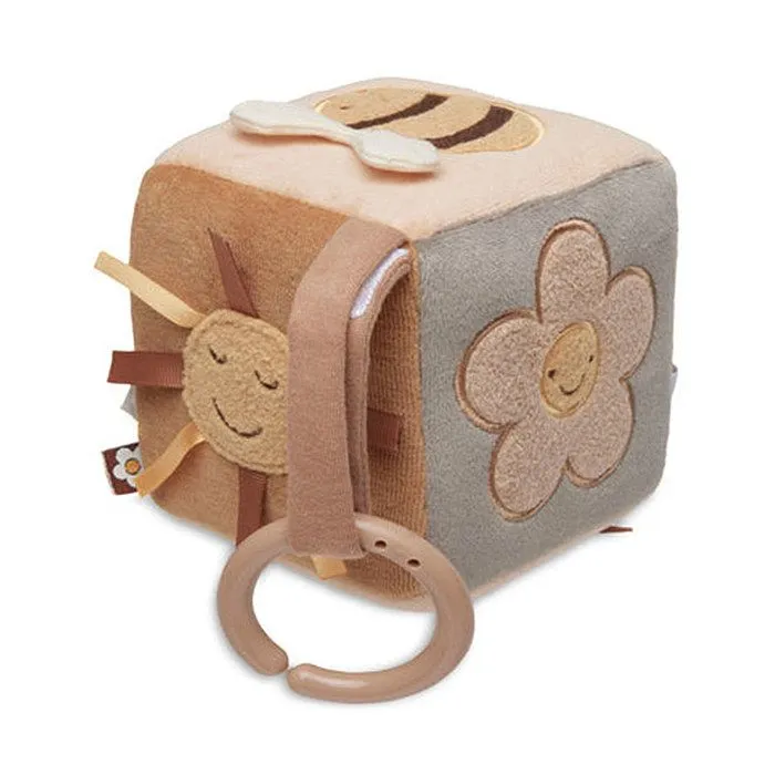 Cube d'activités Spring Garden - JOLLEIN - Velours à 100% - Marron - Bébé - Mixte-0