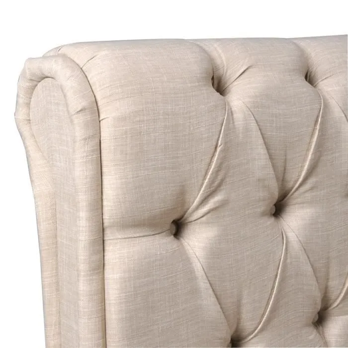 Lit avec tiroirs - LEQUAIDESAFFAIRES - CHELSEA 160x200 - Beige - Campagne-2