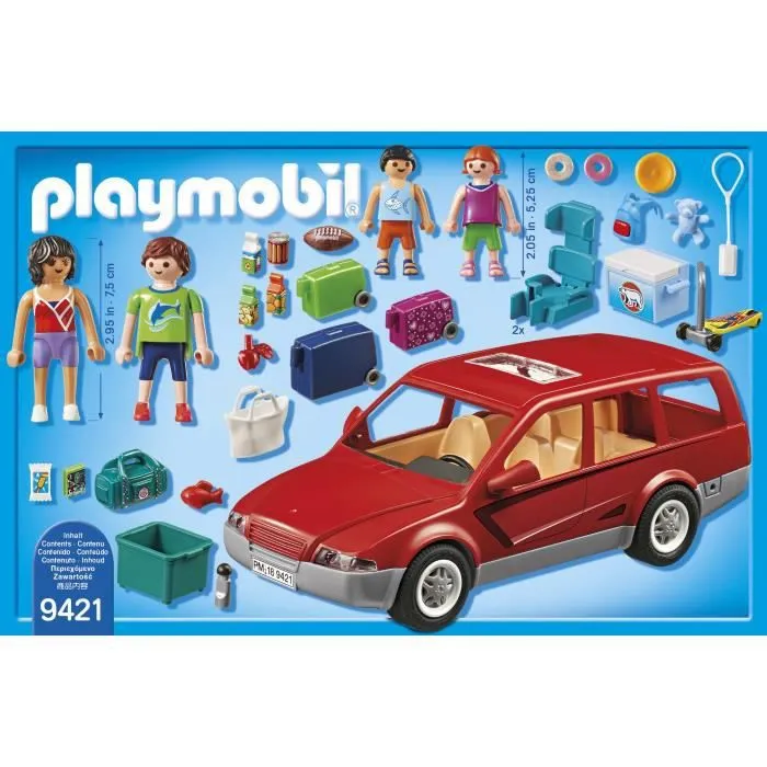 PLAYMOBIL 9421 - Famille avec voiture - Playmobil City Life - Mixte - A partir de 4 ans-4