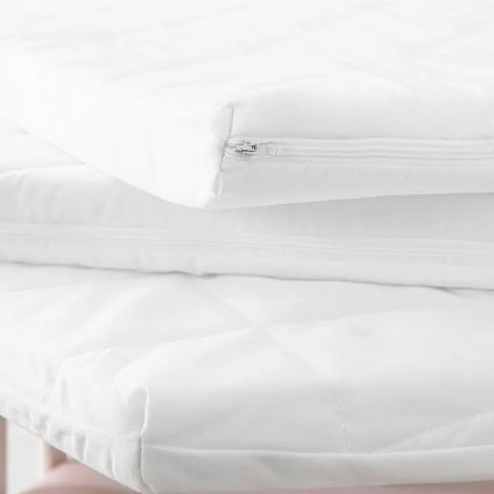 Matelas pour Parc Bébé ROBA - 100 x 100 cm - Déhoussable - Blanc-2