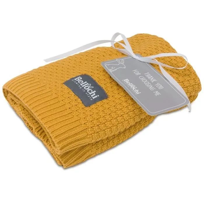 Bellochi Premium Couverture Bébé Naissance 100% Bambou - Douce Couverture Bebe Ete pour une Fille ou un Garçon 100x80 cm - Musta-1