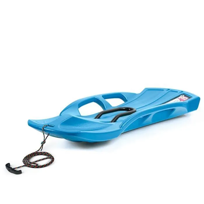 Luge de neige Grande double Prosperplast Snow Train Control avec frein Bobsleigh plastique pour enfants couleur bleu ISBSTC-3005U-0